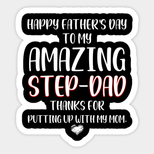 Happy Father's Day Amazing Step-Dad Sticker